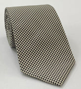 Black & White Shepherd's Check Silk Tie SCHT-4